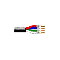 Coax - RG-59/U 4 20 AWG PE/GIFHDPE SH FRPVC PVC Black, Matte