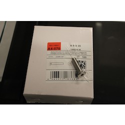 M8 X 35 A4 S/ST HEX SKT CSK HDSCREW ISO10642/DIN7991