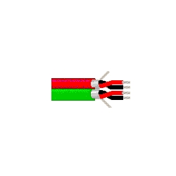 Multi-Conductor - Double-Pair Cable 2 Bonded 22 AWG FSPR PVC PVC FR Red & Gray