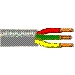Multi-Conductor Cable, 3 Conductors, 22 AWG, Solid, Tinned Copper, PE Insulation, PVC Jacket