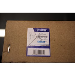 NO.8 X 1 STL PZ CSK S/TAPPER  TYPE AB Z/C DIN7982