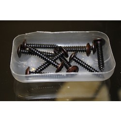 NO.8 X 1 STL PZ FLG           S/TAPPER TYPE AB CHEM BLK     BS4174