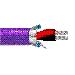 Multi-Conductor - Single-Pair Cable 2 24 AWG NFFEP FS FLMRST VIO Z4B