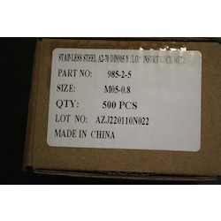 M5 A2 S/ST T TYPE NYL INS LOCKNUT BS4929/DIN985