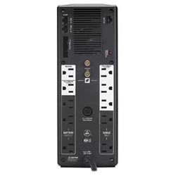 Power Saving Back UPS, 120 Volt AC Input/Output, 50/60 Hertz, 1.5 KVA, NEMA 5-15P Connection, USB Port, 112 MM Width x 382 MM Depth x 301 MM Height, LCD Status Display, Black