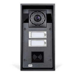 IP Intercom, 2-Button, 12 Volt DC, 2 Ampere, 109 MM Width x 83 MM Depth x 217 MM Height, 10 Watt Speaker, With RFID Card Reader