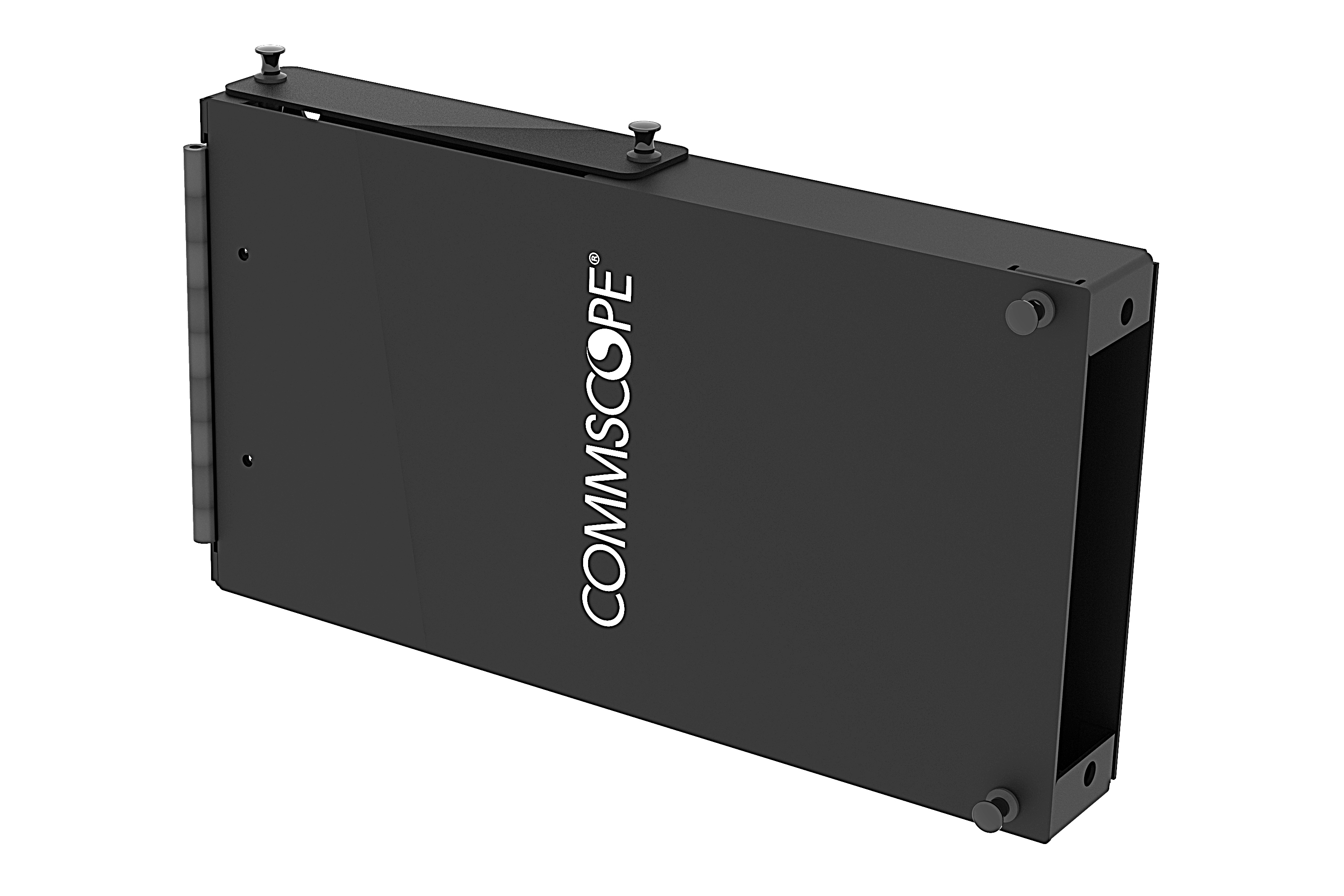 WB2 Fiber Wall Box, 1.41 in., Unloaded, Black, Steel, Wall-mount, 5.5 in.