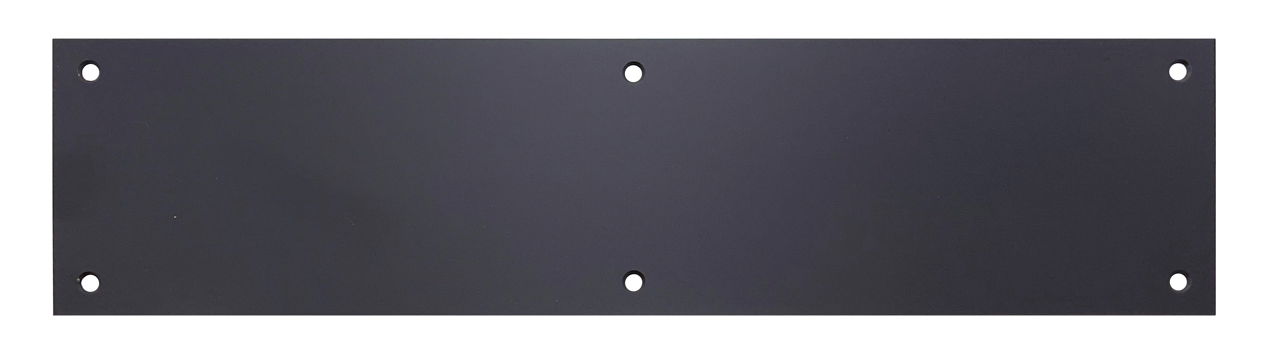 Door Lock Push Plate, US10B Oil-Rubbed Bronze, Bronze, 16 in. L, 4 in. W