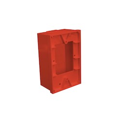 RED BACK BOX & SPACER FOR     STOPPERSTATION #1-3-4&7