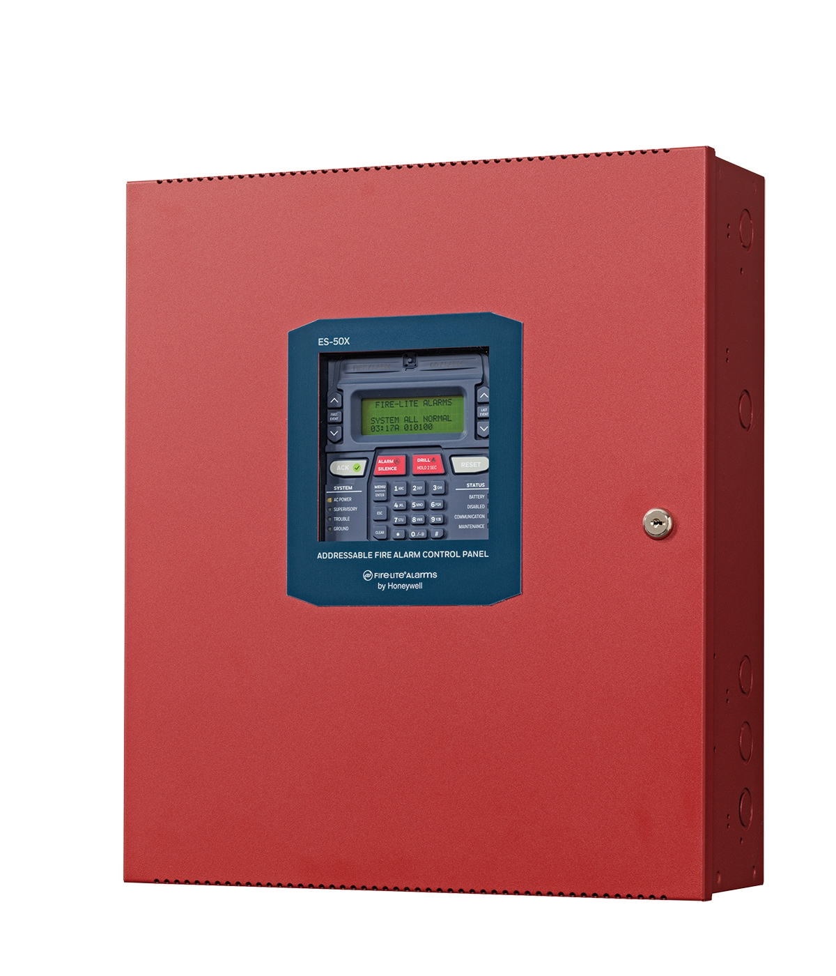 Fire Alarm Control Panel,3.25 A,Red,5.25 in. Dp,19 in. Ht,50 Zone ...