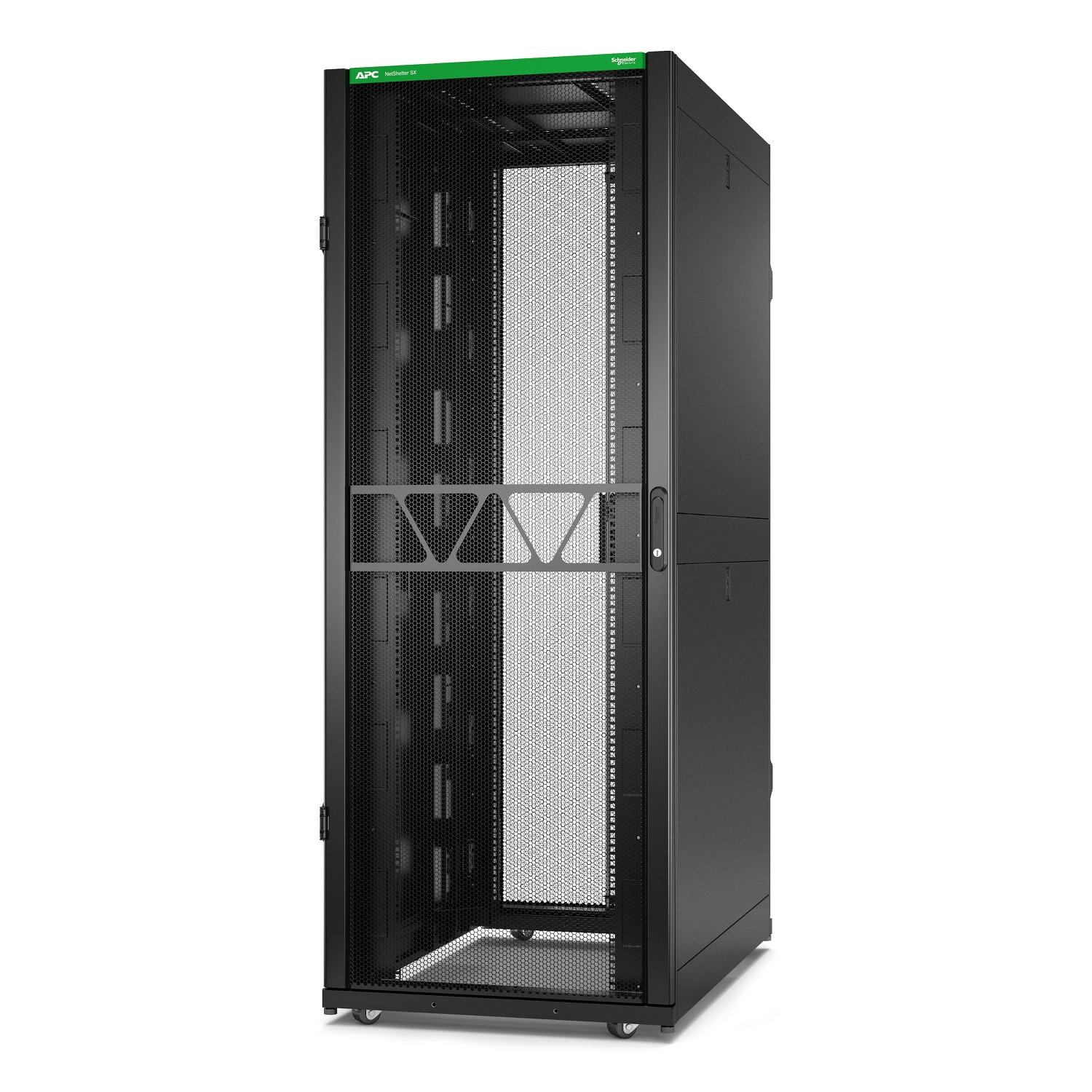 Rack Enclosure, 42U, Steel, Black, Mounting Width 19 in., Overall Depth ...