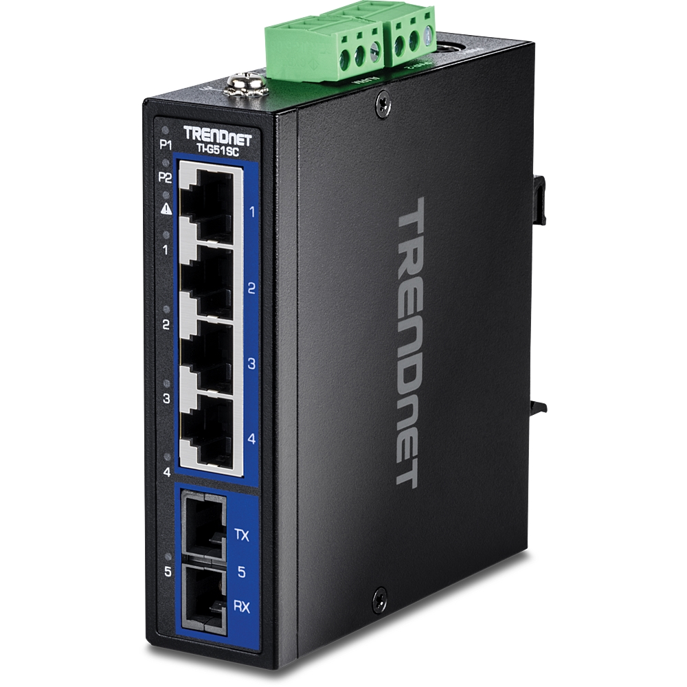 Industrial Gigabit DIN Rail Switch,5 Port,Unmanaged Management,DIN Rail ...