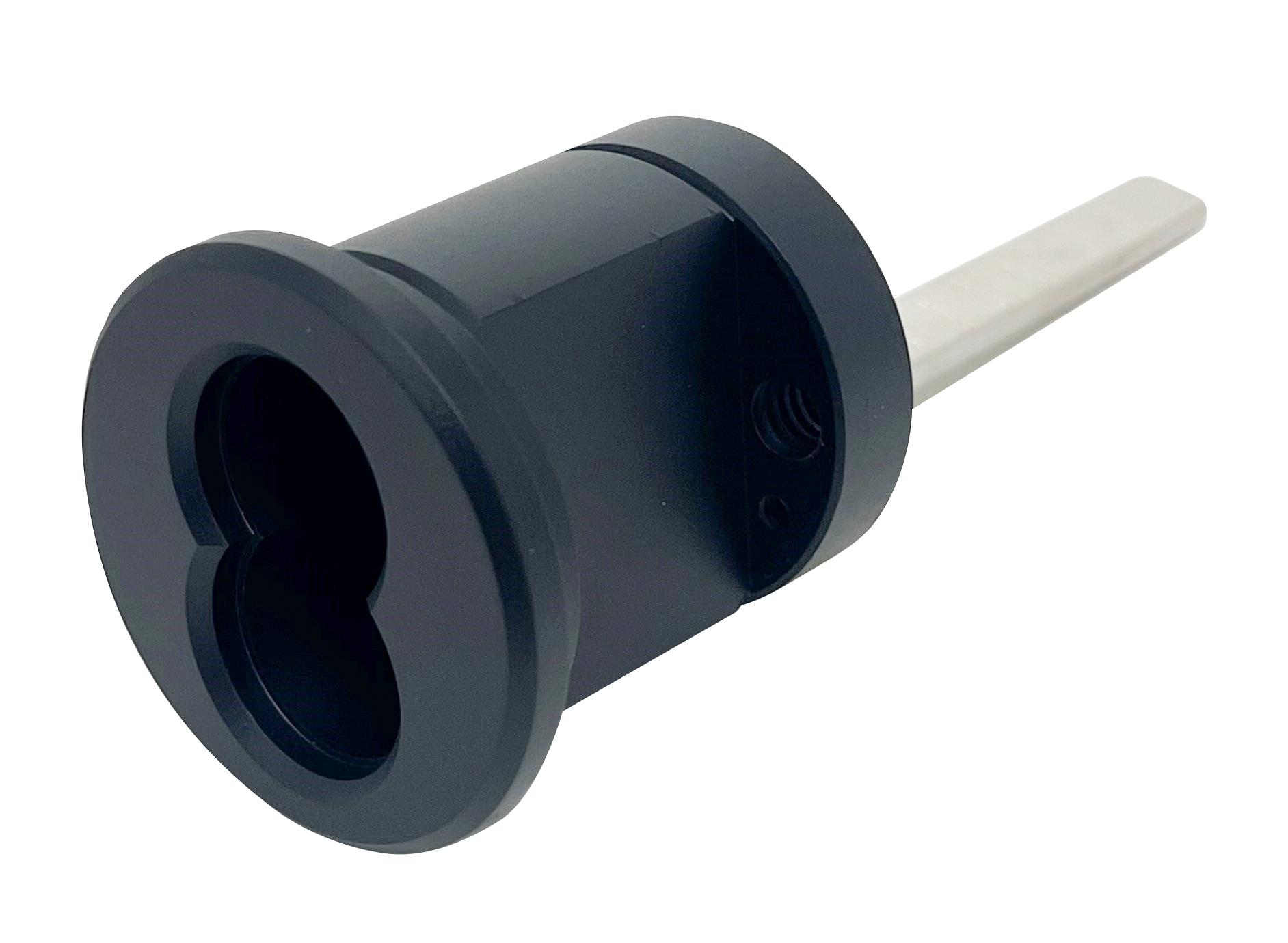 IC Rim Cylinder Housing, US19 Flat Black-Coated