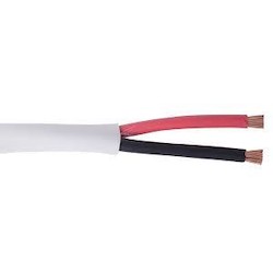 Tight Tube Plenum 16 AWG 2-Conductor Speaker Cable Reel, White, 250 ft