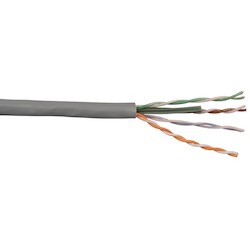 Category 6 U/UTP EN Series 23 AWG 4 Pair Unshielded Cable Reel, Gray