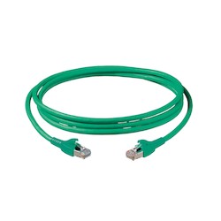 S-STP FLEX PATCH-CORD 26 AWG  GREEN 2XRJ45   4 PAIRS 2MT.   10/100/1000 BASE T
