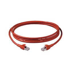 S-STP FLEX PATCH-CORD 26 AWG  RED 2XRJ45   4 PAIRS 1MT.     10/100/1000 BASE T