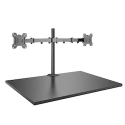 DUAL DISPLAY BRACKET          W/ POLE & DESK CLAMP