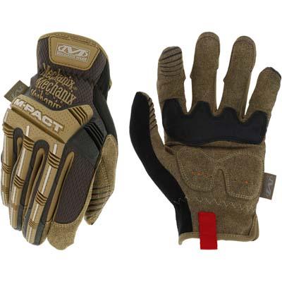Mechanix Wear M-Pact Large Gloves - Fast Fit Open Cuff, Synthetic Leather, Black, Knuckle Padding, Touchscreen