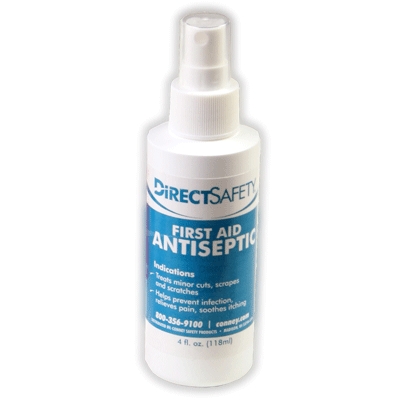 First Aid Only Direct Safety First Aid Antiseptic Spray: 4 Oz. Pump Bottle
