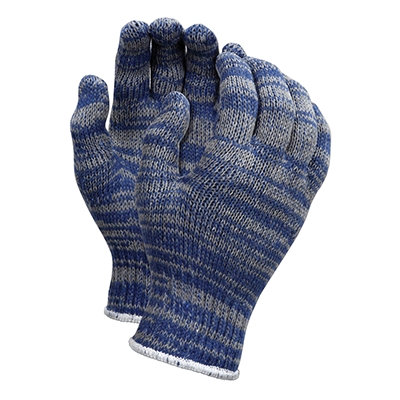 MCR Safety String Knit Work Gloves: Rainbow, Heavyweight, Men's, Dozen Pair