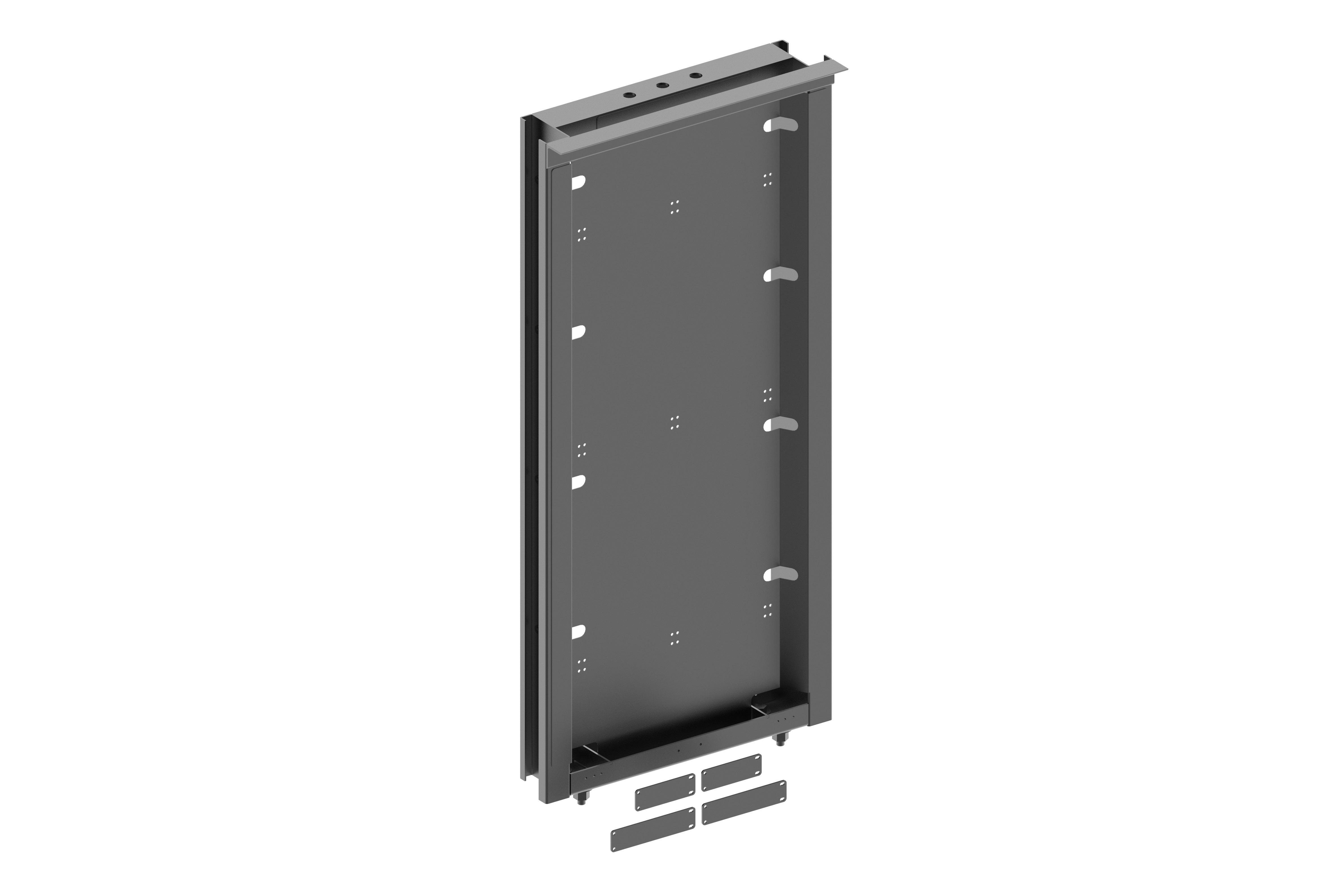 Rack Extender Kit, Putty white, H: 54 in., Powder coated, Steel, 1/Carton