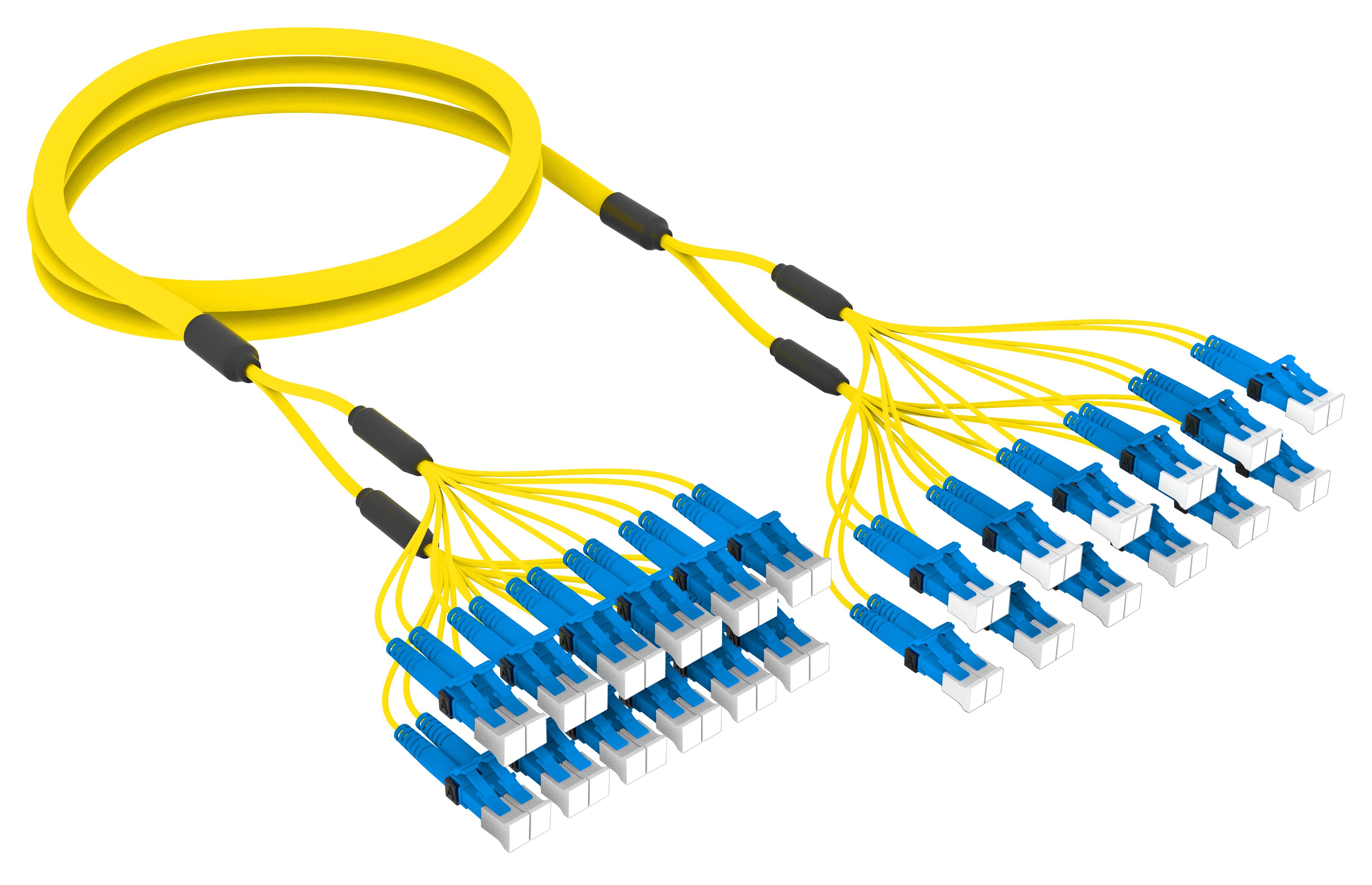 InstaPATCH 360 Ruggedized Fanout Cable, TeraSPEED Single-mode OS2, LC ...