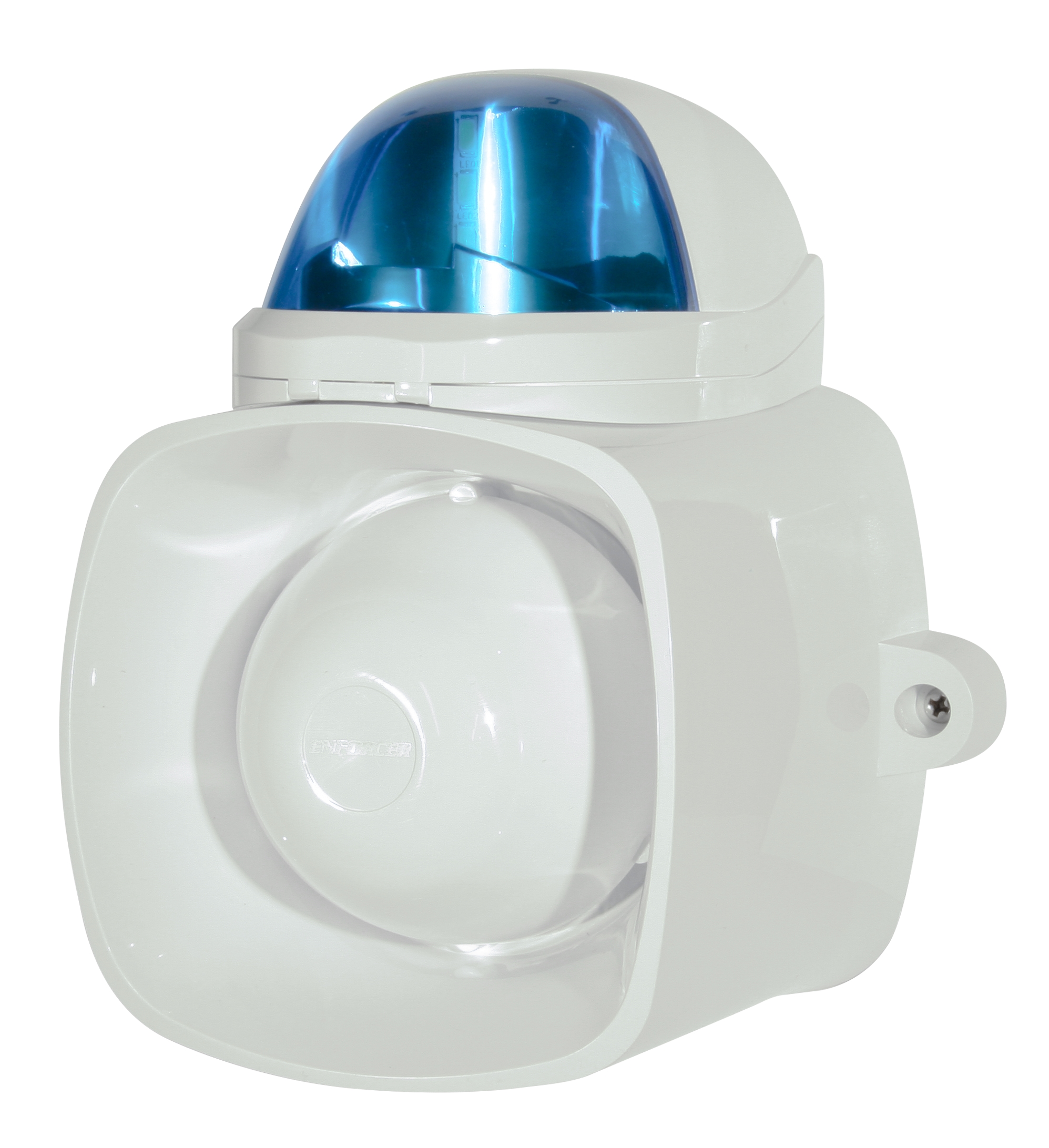Siren, 9 to 15VDC, Blue, LED, 25W