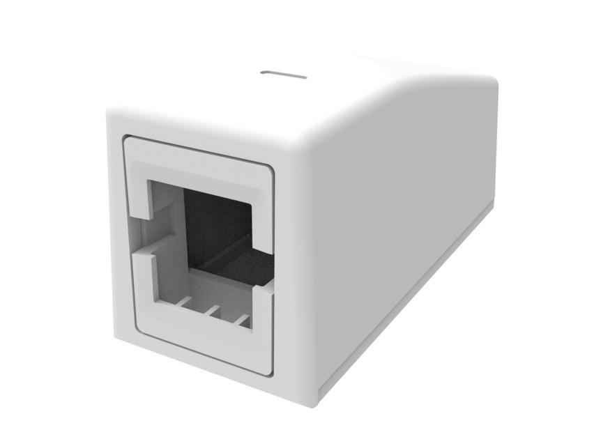 SMB Surface mount box, Pro White, Thermoplastic, 1Port, Surface-mount ...