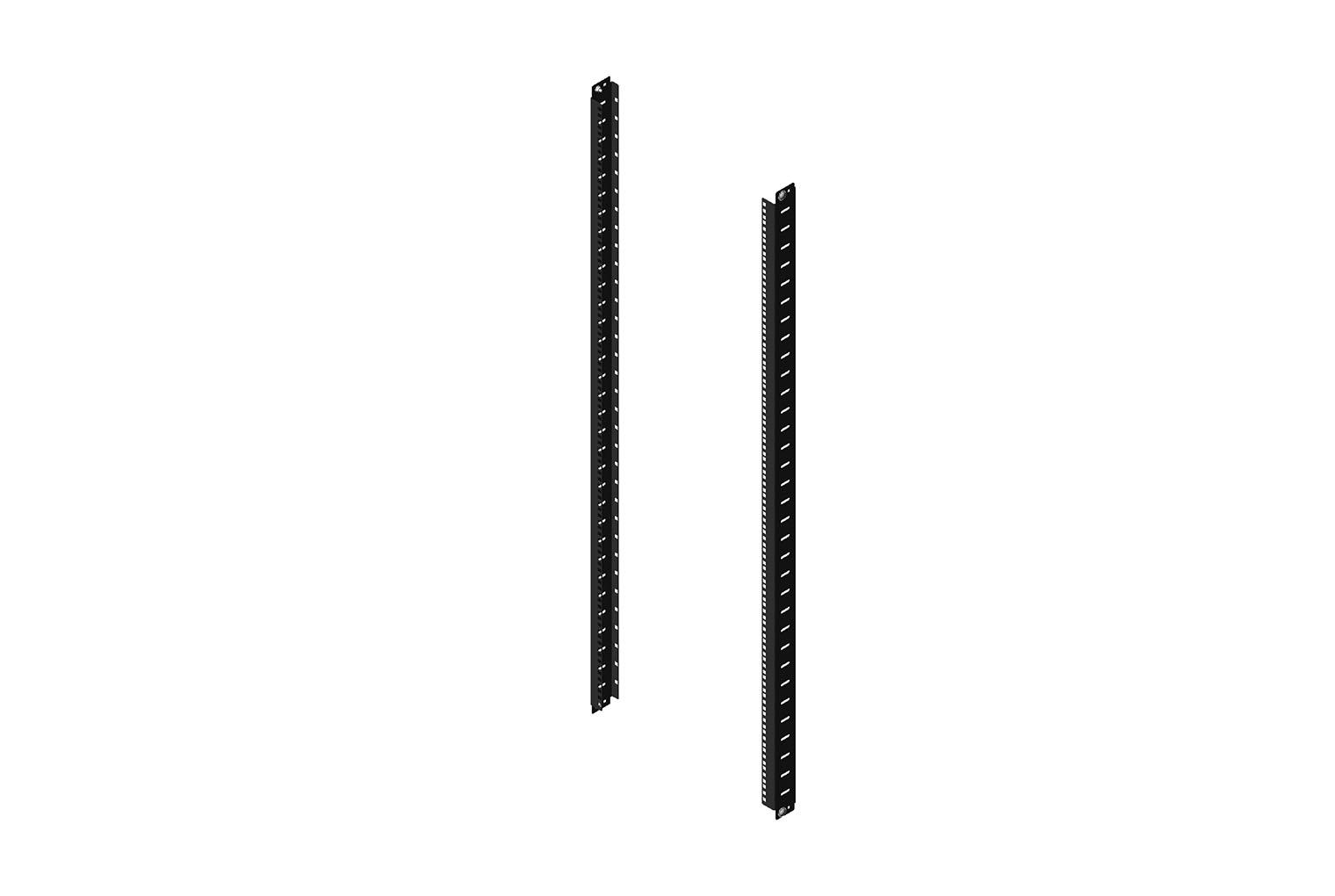 Equipment Mounting Rail Kit,White,Aluminum,WxHxD: 25 x 47 x 2.5 in.,For ...