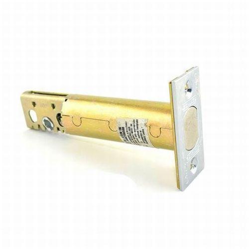 Door Lock Deadbolt, US26D Satin Chrome, 3-3/4 in. Backset, Steel, 1 in. Dia