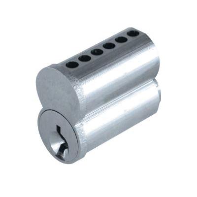 Small Format Interchangeable Core, 6 Pin Length, Brass, US26D Satin Chrome