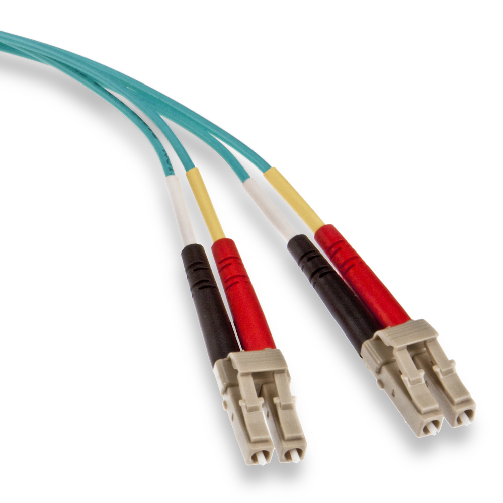 Fiber Optic Patch Cord, OM4 Fiber, 2 Fiber, LC Connector 1, LC ...