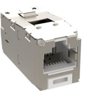 Jack Module, Cat 6, Shielded (STP), TG Style, 1 Port, White