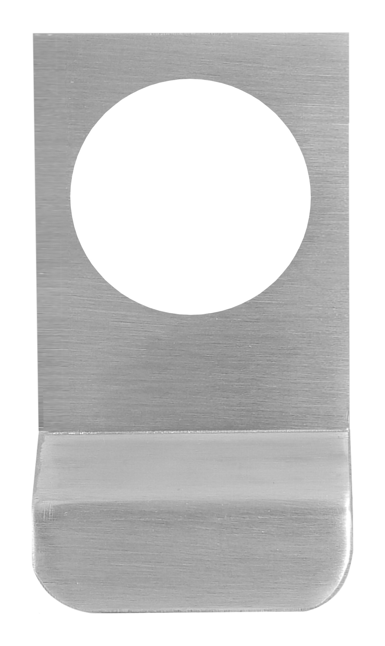 Door Lock Pull Plate, Satin Stainless Steel, Stainless Steel, 3 in. W ...