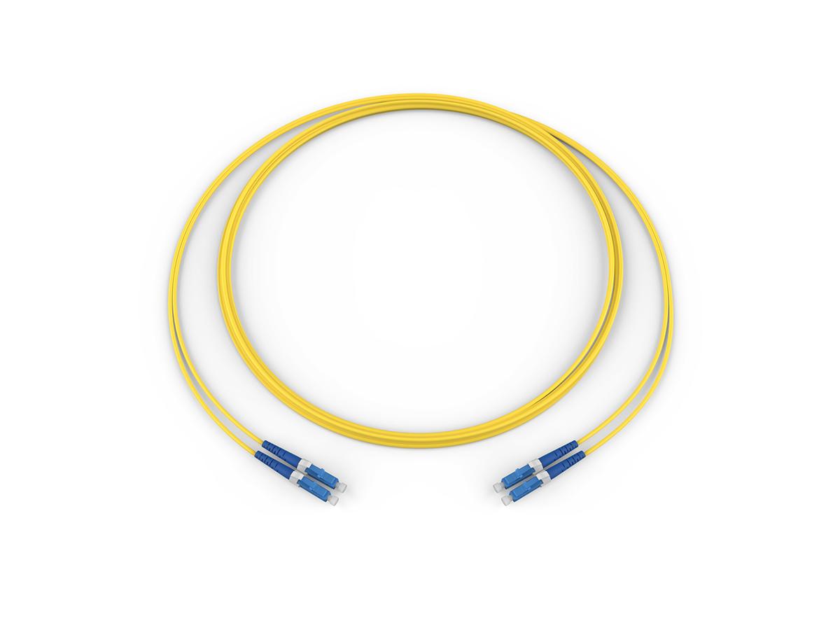 LC-LC SINGLEMODE 2 METER SMF- BOA (YELLOW) ZIPCORD RISER