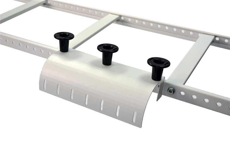 Tool-Less Stringer Radius Drop, Steel; Plastic, Black