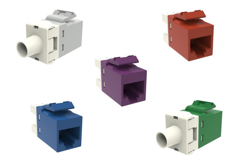 Uniprise SL 600-Series Modular Jack, 1 Port, Cat 6, Copper Alloy; High ...
