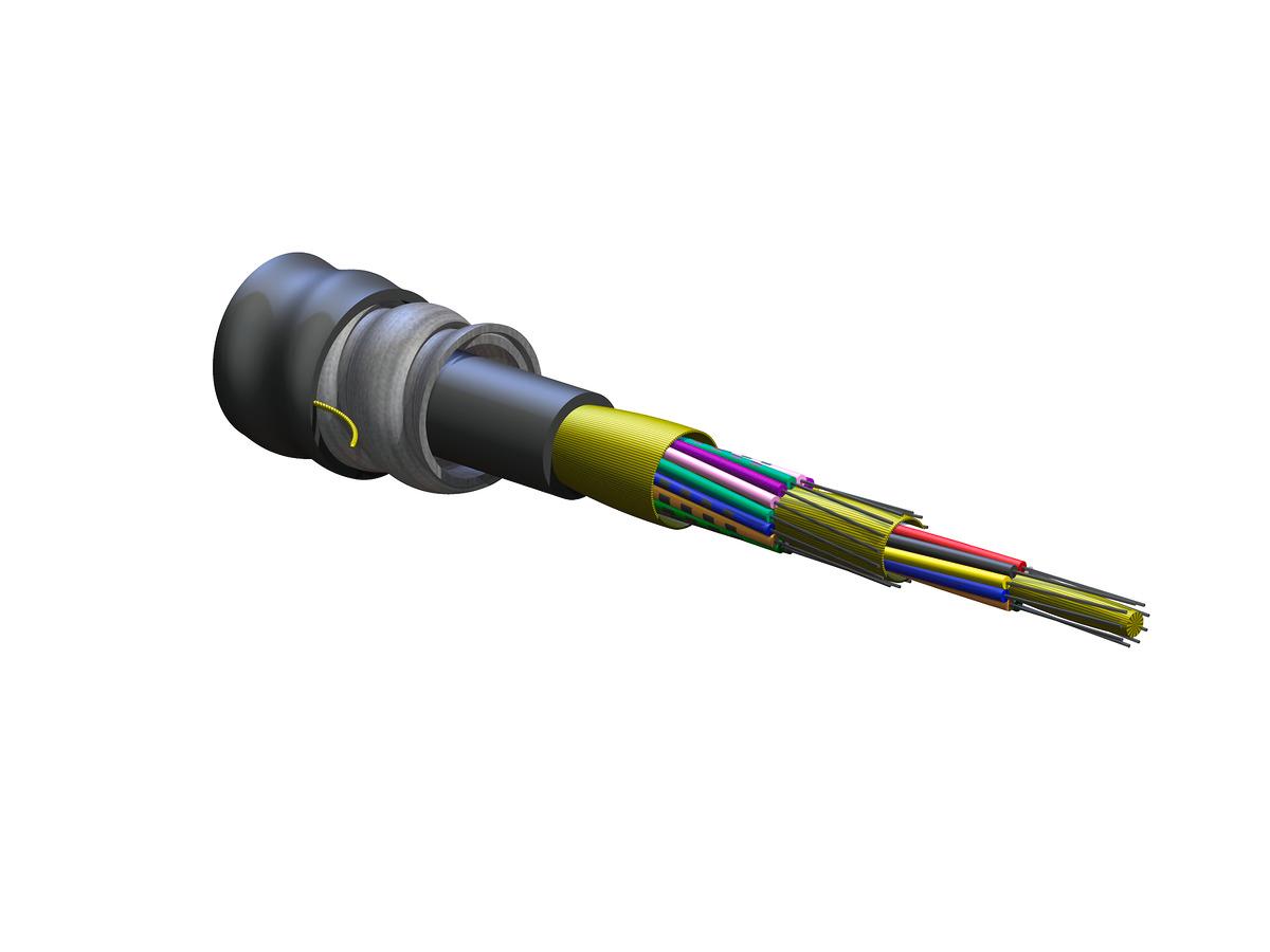24-F 8.3/125 TB IN/OUT RISER 1.0/1.0/0.75 DB/KM SM ARMORED FREEDM ONE