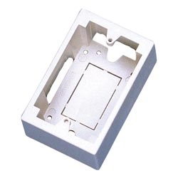 Surface Mount Fog White 5CT ORTRONICS OR-40300185 Single Gang Outlet Box 