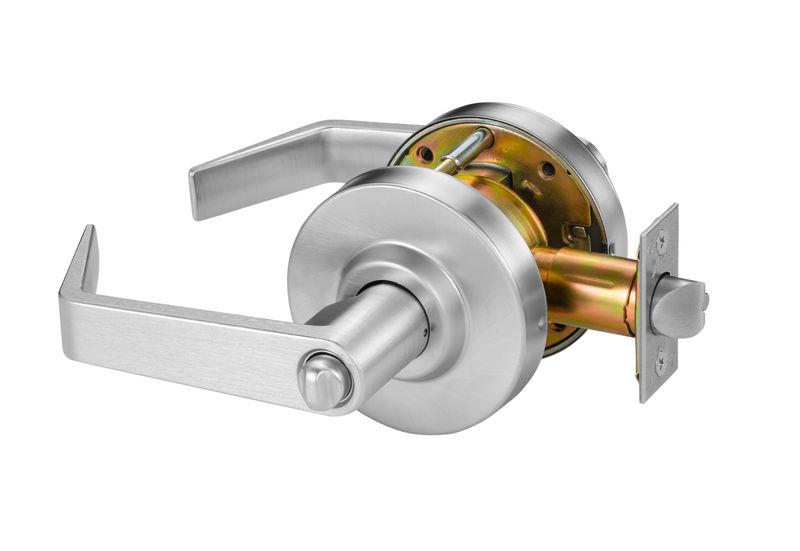 Cylindrical Lever Lock, ANSI: Grade 2, Function: Entrance Lock, US26D ...