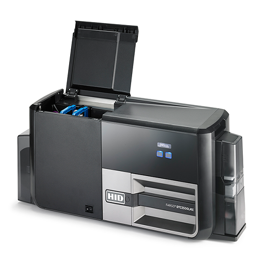 Card Printer, PVC/Polyester Card, WxHxD: 34.9 x 12.9 x 9.3 in.
