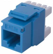 Keystone Jack,Unshielded Shield,IDC,Cat 5E,Green,Polycarbonate