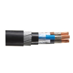 1.5MM/2C PCU/MICA/XLPE/LSF/SWA/LSF BLK 600/1000V BS7846 CWZ BROWN/BLUE CORES