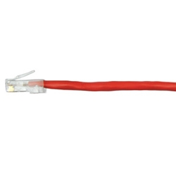 Patch Cord Modular 24 AWG 4-Pair stranded Enhanced Category 5e 568A/B 5ft Red