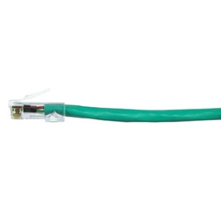 Patch Cord Modular 24 AWG 4-Pair stranded Category 6 A/B 10ft Green