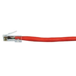 Patch Cord Modular 24 AWG 4-Pair stranded Category 6 568A/B 7ft Red