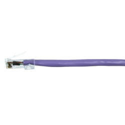 Patch Cord Modular 24 AWG 4-Pair stranded Category 6 568A/B 7ft Violet