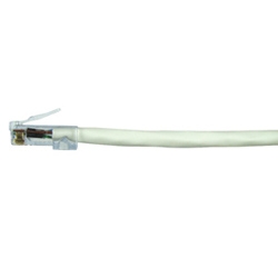 Patch Cord Modular 24 AWG 4-Pair stranded Category 6 568A/B 7ft White
