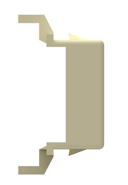 Fiber Adapter Collar Assembly, LC to SC Connection, Ivory